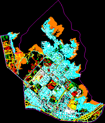 Map of the rimac district lima-peru